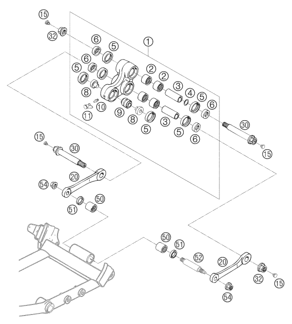 Explosionsgrafik PRO LEVER ANLENKUNG