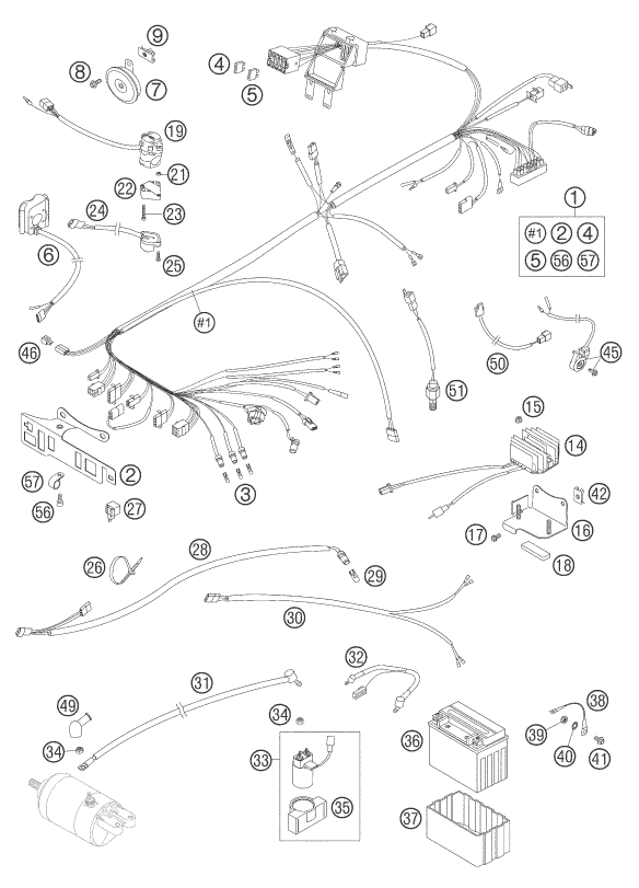 Explosionsgrafik KABELSTRANG