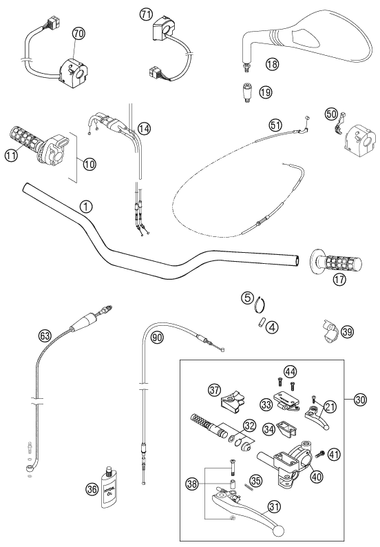 Explosionsgrafik LENKER, ARMATUREN