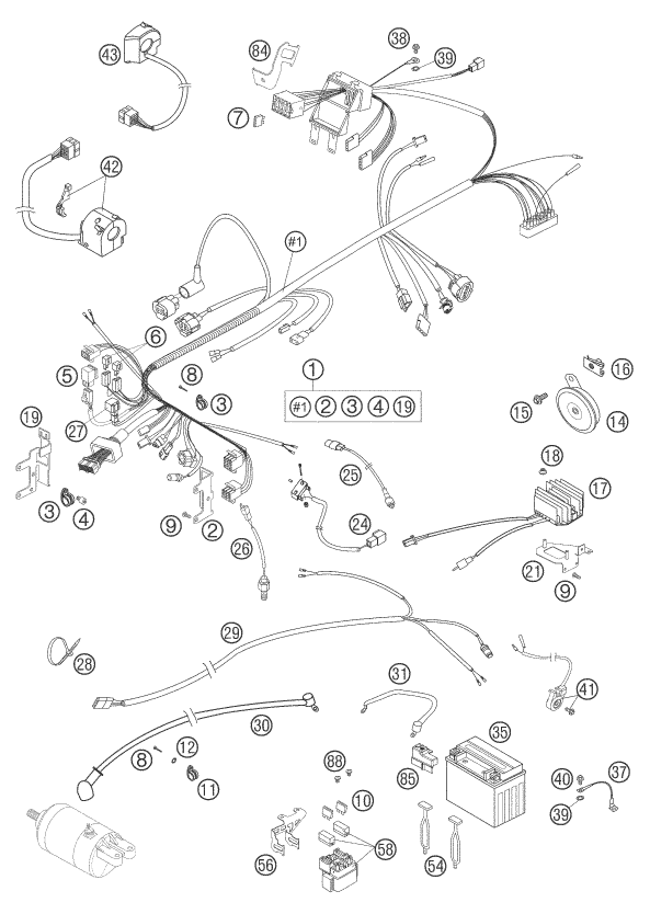 Explosionsgrafik KABELSTRANG