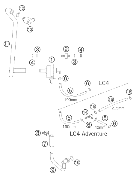 Explosionsgrafik SEKUNDÄRLUFTSYSTEM SLS