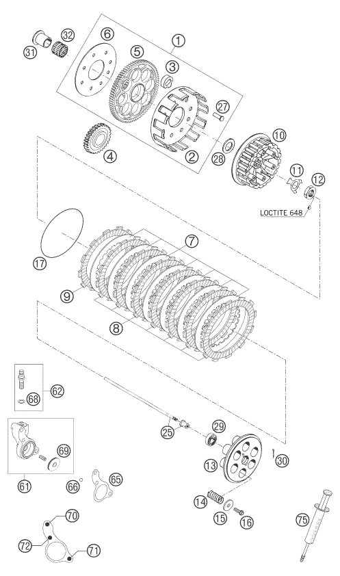 Explosionsgrafik KUPPLUNG
