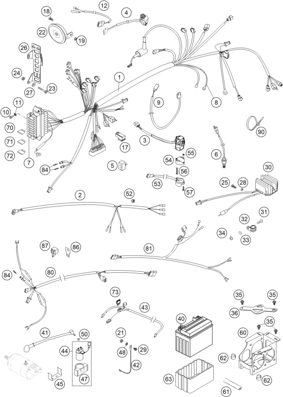 Explosionsgrafik KABELSTRANG