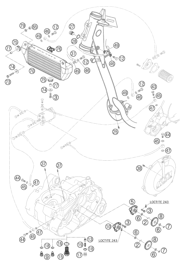 Explosionsgrafik SCHMIERSYSTEM