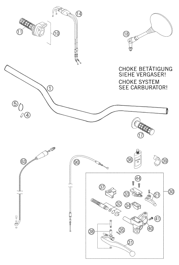 Explosionsgrafik LENKER, ARMATUREN