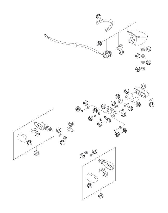 Explosionsgrafik LICHTANLAGE