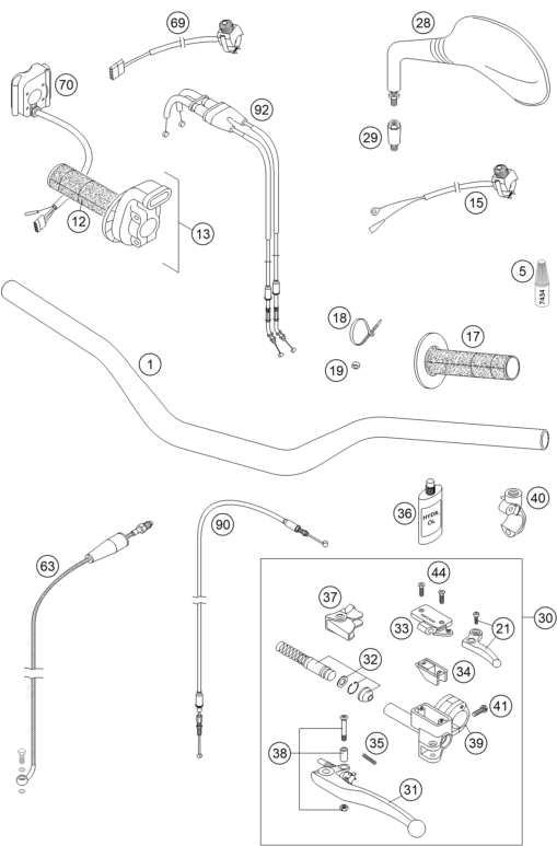 Explosionsgrafik LENKER, ARMATUREN