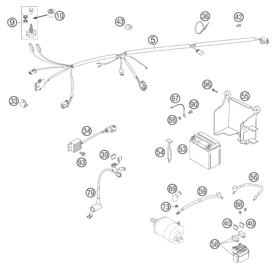 Explosionsgrafik KABELSTRANG