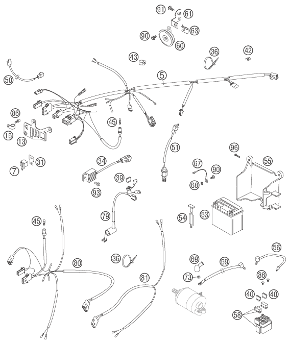 Explosionsgrafik KABELSTRANG