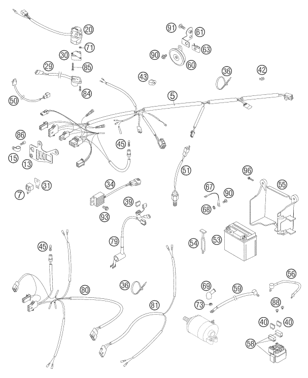 Explosionsgrafik KABELSTRANG