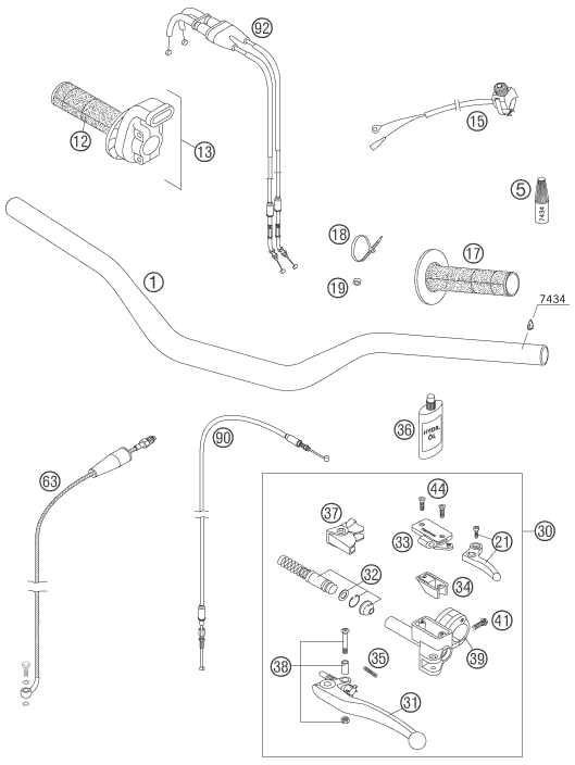 Explosionsgrafik LENKER, ARMATUREN