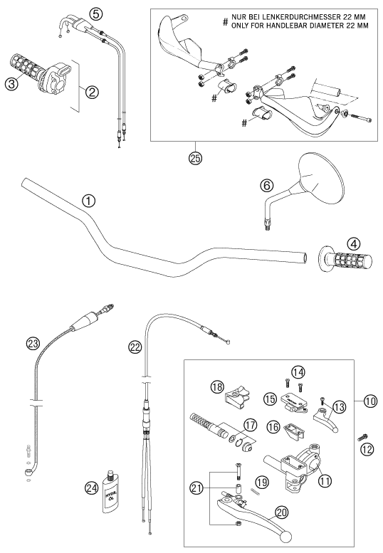 Explosionsgrafik LENKER, ARMATUREN