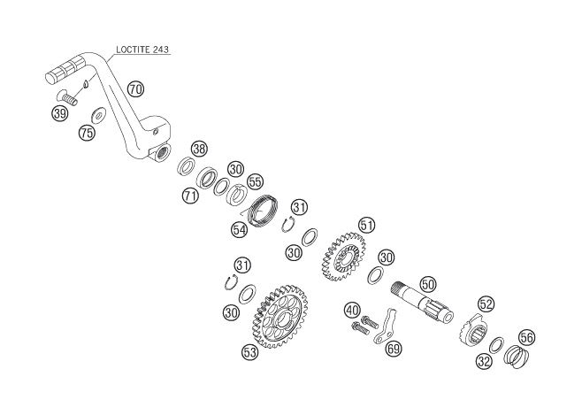 Explosionsgrafik KICKSTARTER