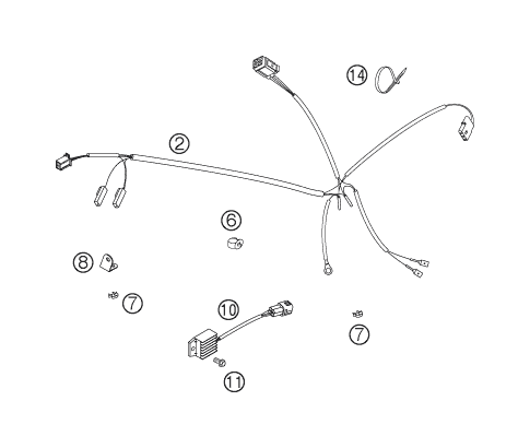 Explosionsgrafik KABELSTRANG