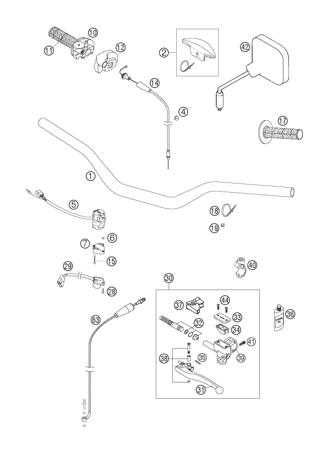 Explosionsgrafik LENKER, ARMATUREN