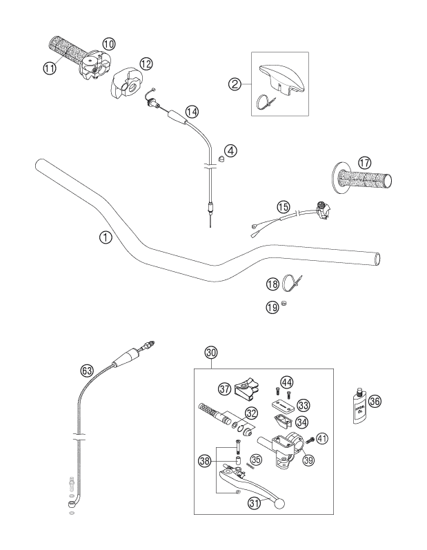 Explosionsgrafik LENKER, ARMATUREN