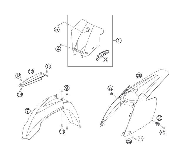 Explosionsgrafik MASKE, KOTFLÜGEL