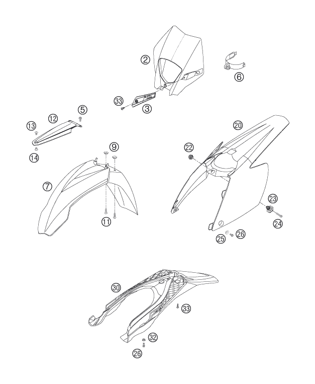 Explosionsgrafik MASKE, KOTFLÜGEL