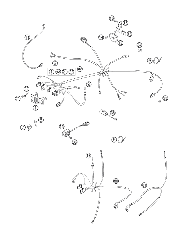 Explosionsgrafik KABELSTRANG