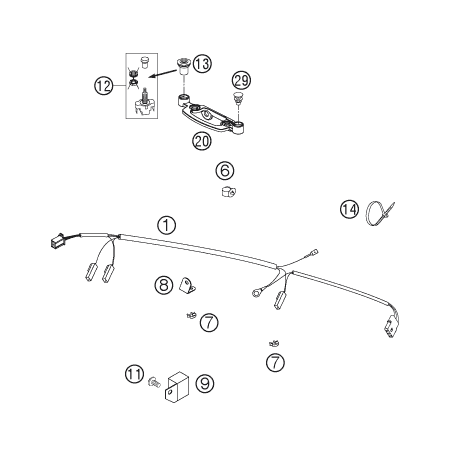 Explosionsgrafik KABELSTRANG