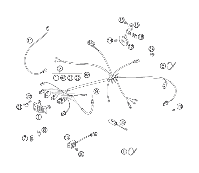 Explosionsgrafik KABELSTRANG