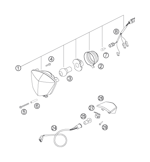 Explosionsgrafik LICHTANLAGE