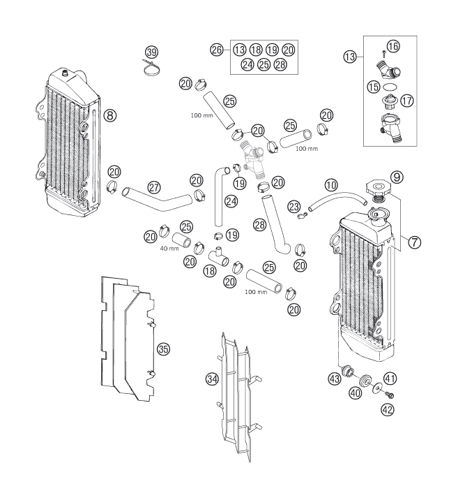 Explosionsgrafik KÜHLSYSTEM