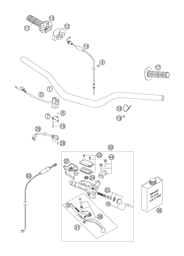 Explosionsgrafik LENKER, ARMATUREN