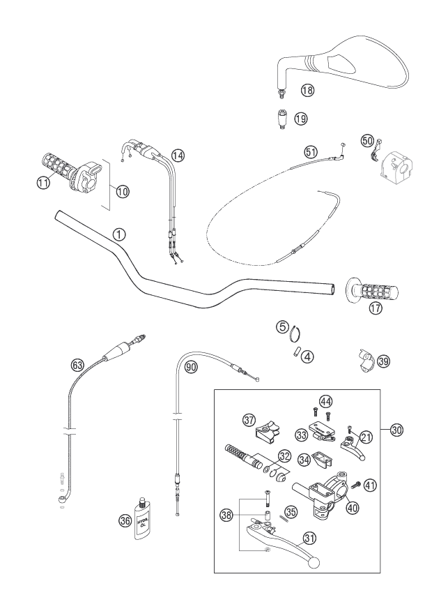 Explosionsgrafik LENKER, ARMATUREN
