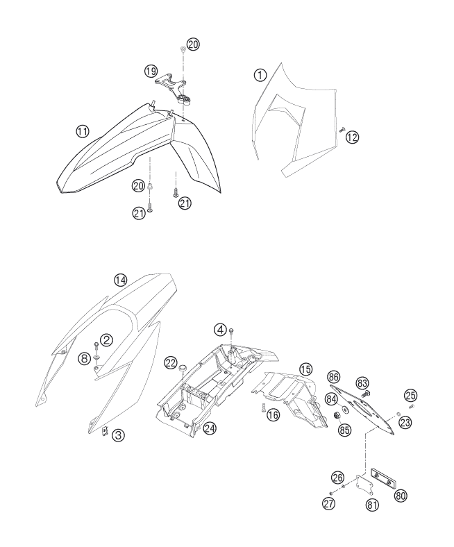Explosionsgrafik MASKE, KOTFLÜGEL