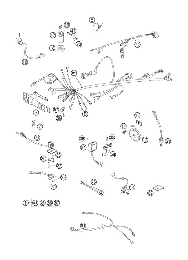 Explosionsgrafik KABELSTRANG