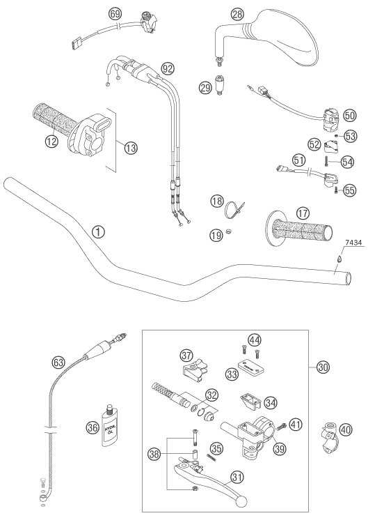 Explosionsgrafik LENKER, ARMATUREN