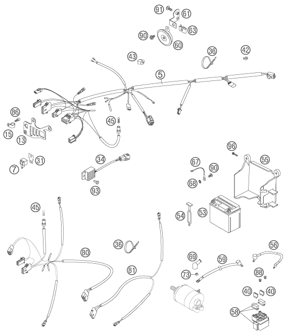 Explosionsgrafik KABELSTRANG