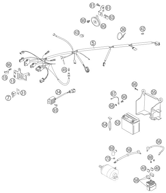 Explosionsgrafik KABELSTRANG