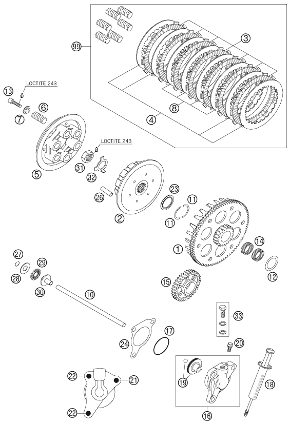 Explosionsgrafik KUPPLUNG