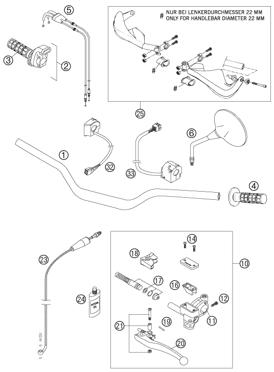 Explosionsgrafik LENKER, ARMATUREN