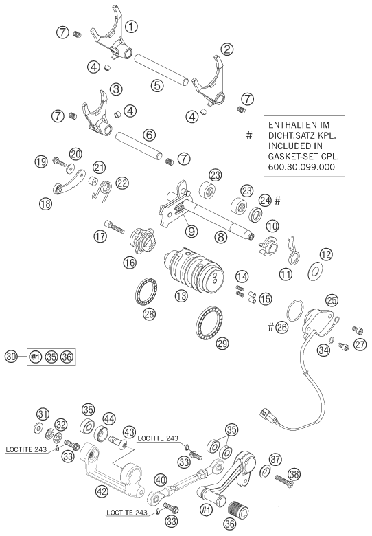 Explosionsgrafik SCHALTUNG