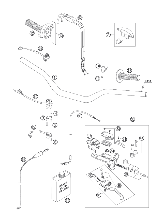 Explosionsgrafik LENKER, ARMATUREN