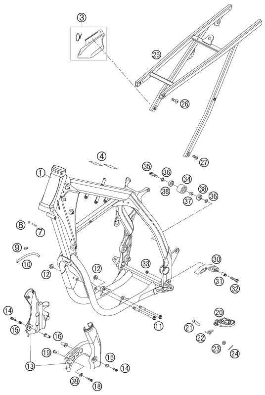 Explosionsgrafik RAHMEN