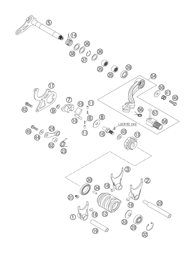 Explosionsgrafik SCHALTUNG