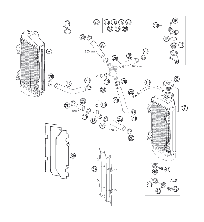 Explosionsgrafik KÜHLSYSTEM