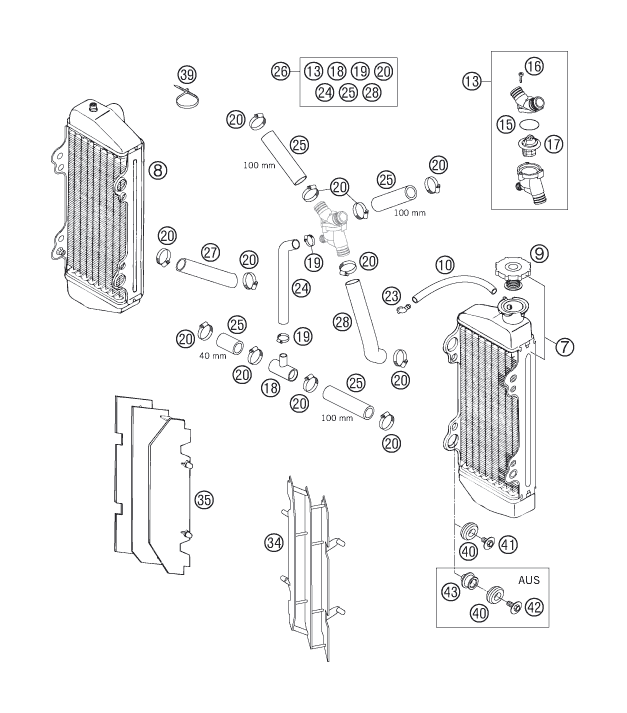 Explosionsgrafik KÜHLSYSTEM