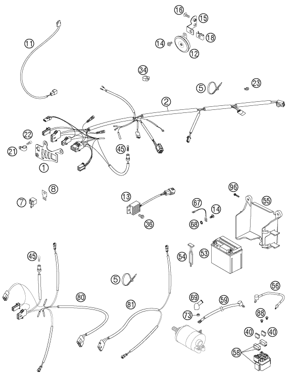 Explosionsgrafik KABELSTRANG