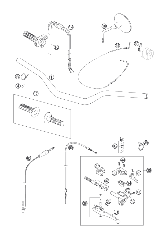 Explosionsgrafik LENKER, ARMATUREN
