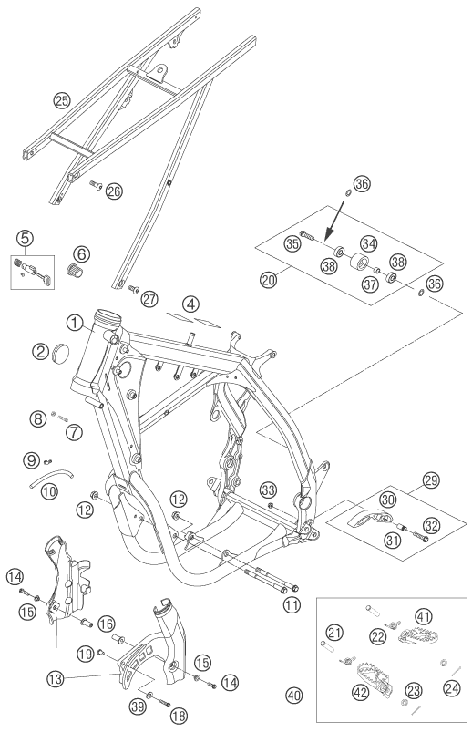 Explosionsgrafik RAHMEN