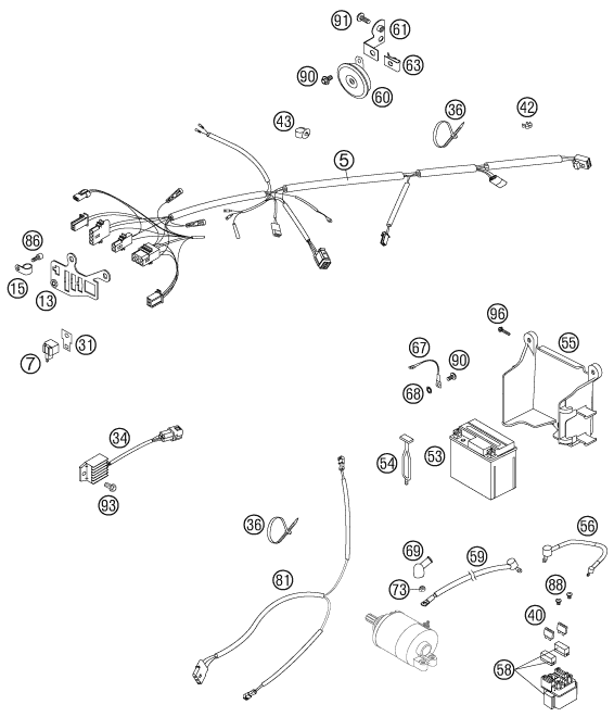 Explosionsgrafik KABELSTRANG