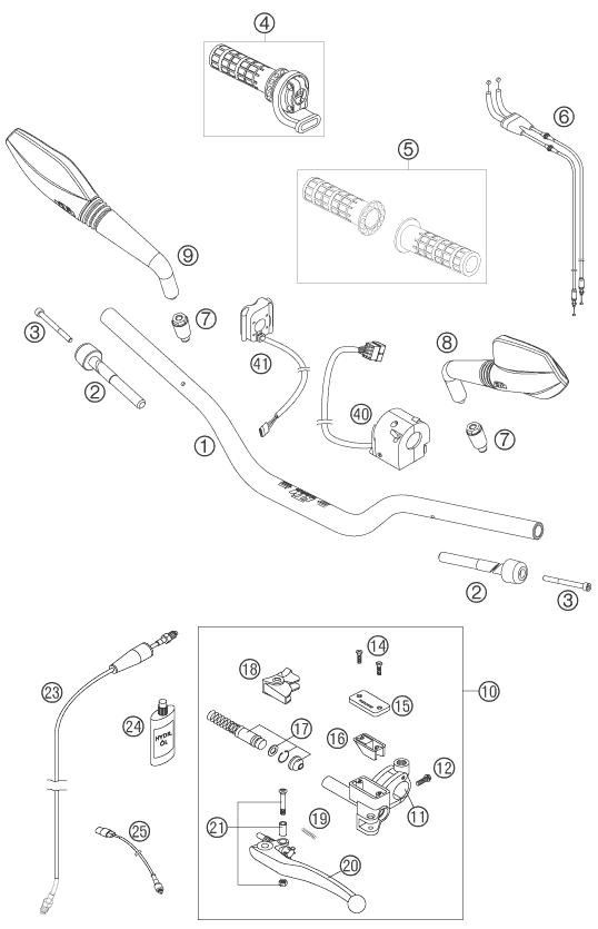 Explosionsgrafik LENKER, ARMATUREN