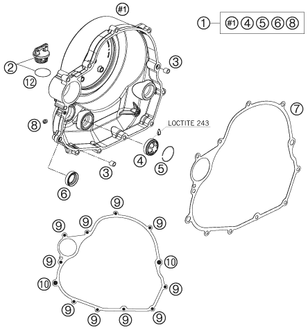 Explosionsgrafik KUPPLUNGSDECKEL