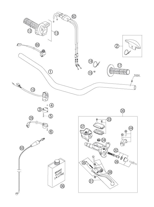Explosionsgrafik LENKER, ARMATUREN
