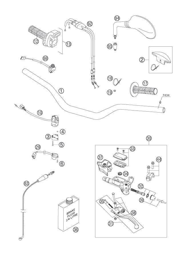 Explosionsgrafik LENKER, ARMATUREN